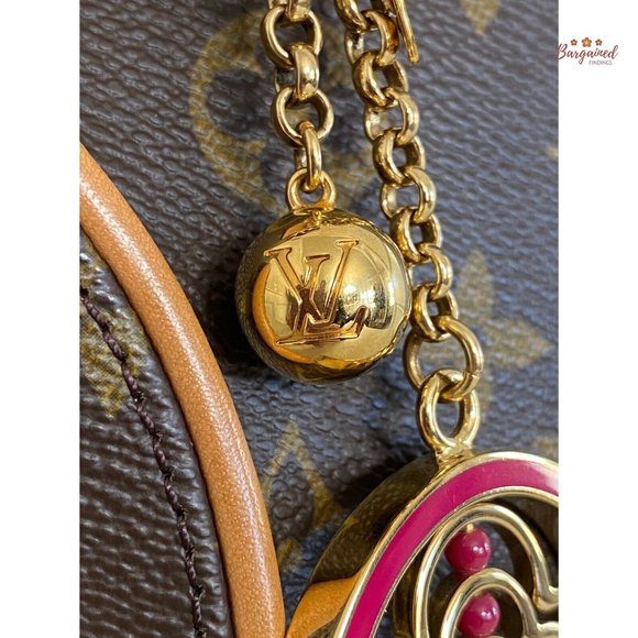Authentic LOUIS VUITTON Goldtone Walley Fleur Bag Charm - M67128 - Picture 5 of 11